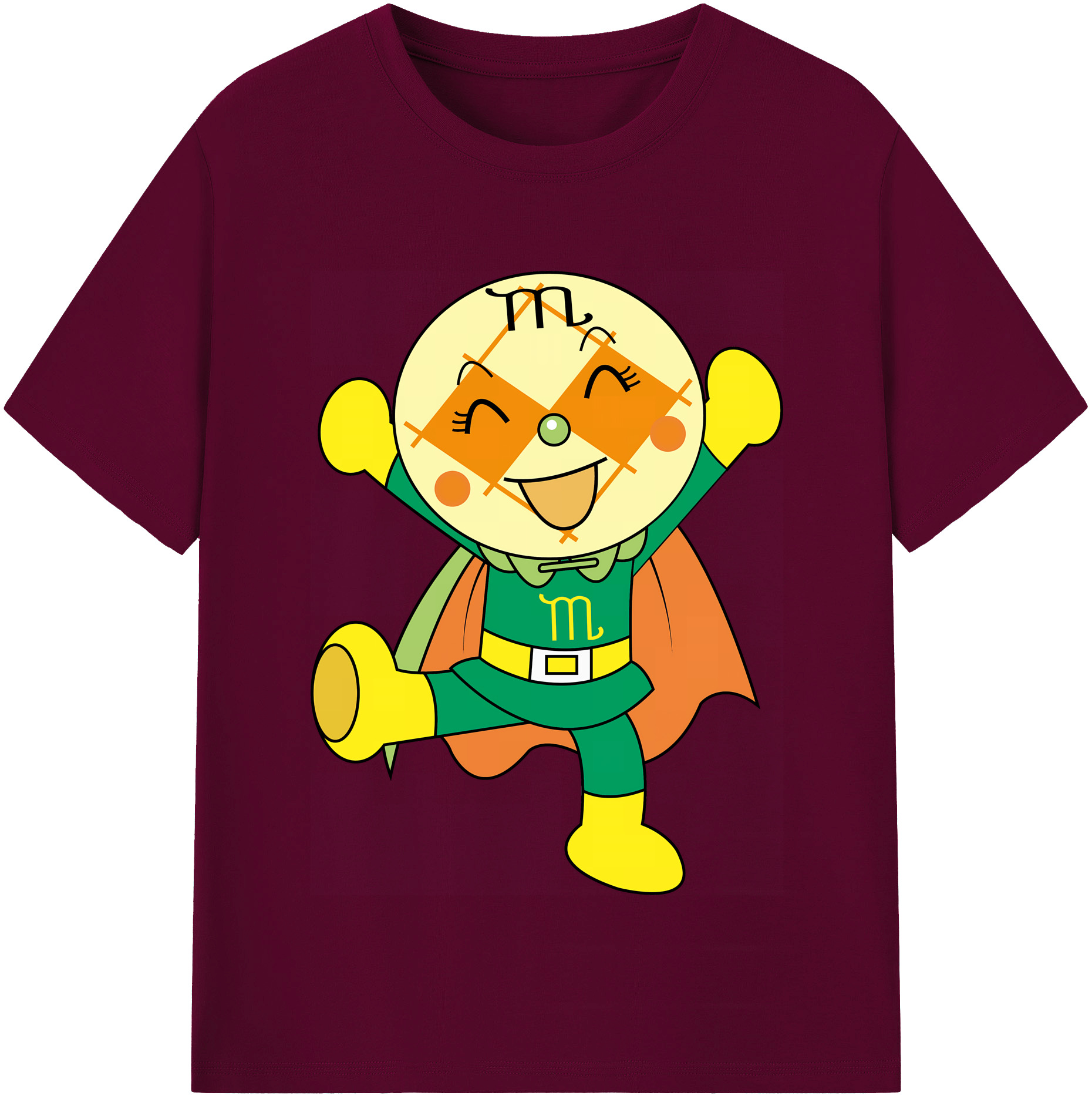 （画像用） アンパンマン Anpanman レディースカジュアルプリントTシャツ（綿100％）